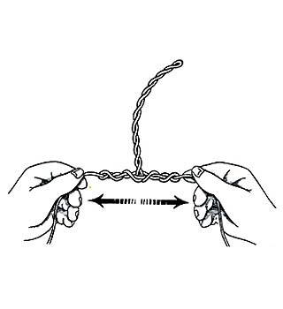 Twisted Dropper Loop Step 7